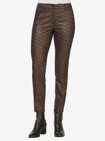 Skinny Pantalon Rick Cardona by heine en marron : devant