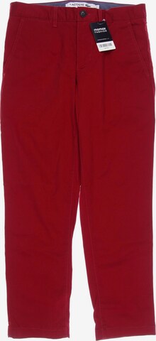 LACOSTE Pants in S in Red: front
