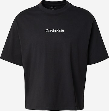Calvin Klein Jeans Shirt 'OBSESSION' in Zwart: voorkant
