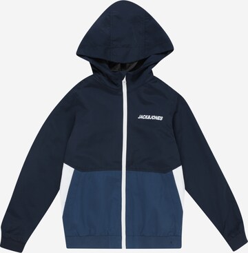 Veste mi-saison 'Rush' Jack & Jones Junior en bleu : devant