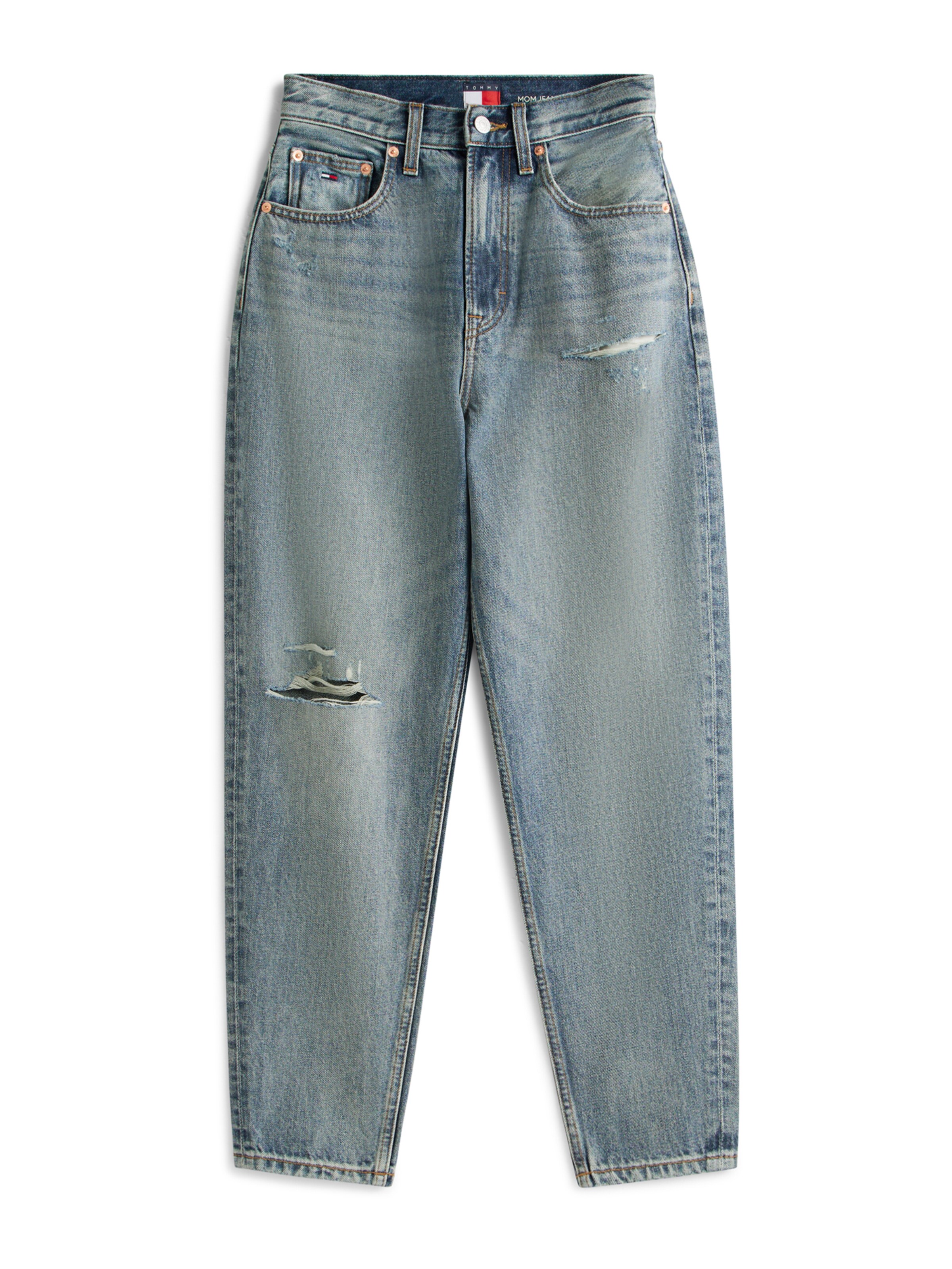 mėlyna Tommy Jeans Laisvas Džinsai 'MOM': priekis