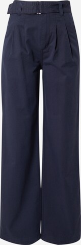 DENHAM Loose fit Trousers with creases 'SOPHIA' in Blue: front