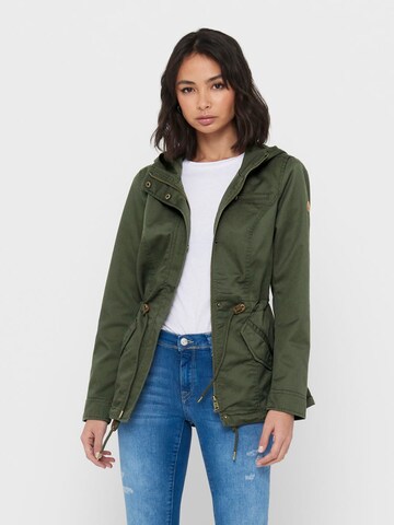 Parka mi-saison 'Lorca' ONLY en vert : devant