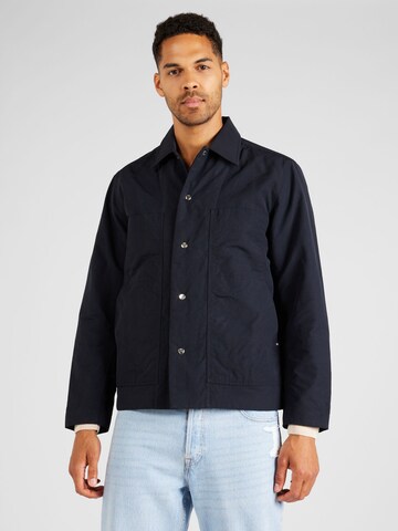 NORSE PROJECTS Tussenjas 'Pelle' in Blauw: voorkant