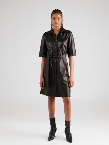 BRUUNS BAZAAR Shirt dress 'Marica' in Black: front