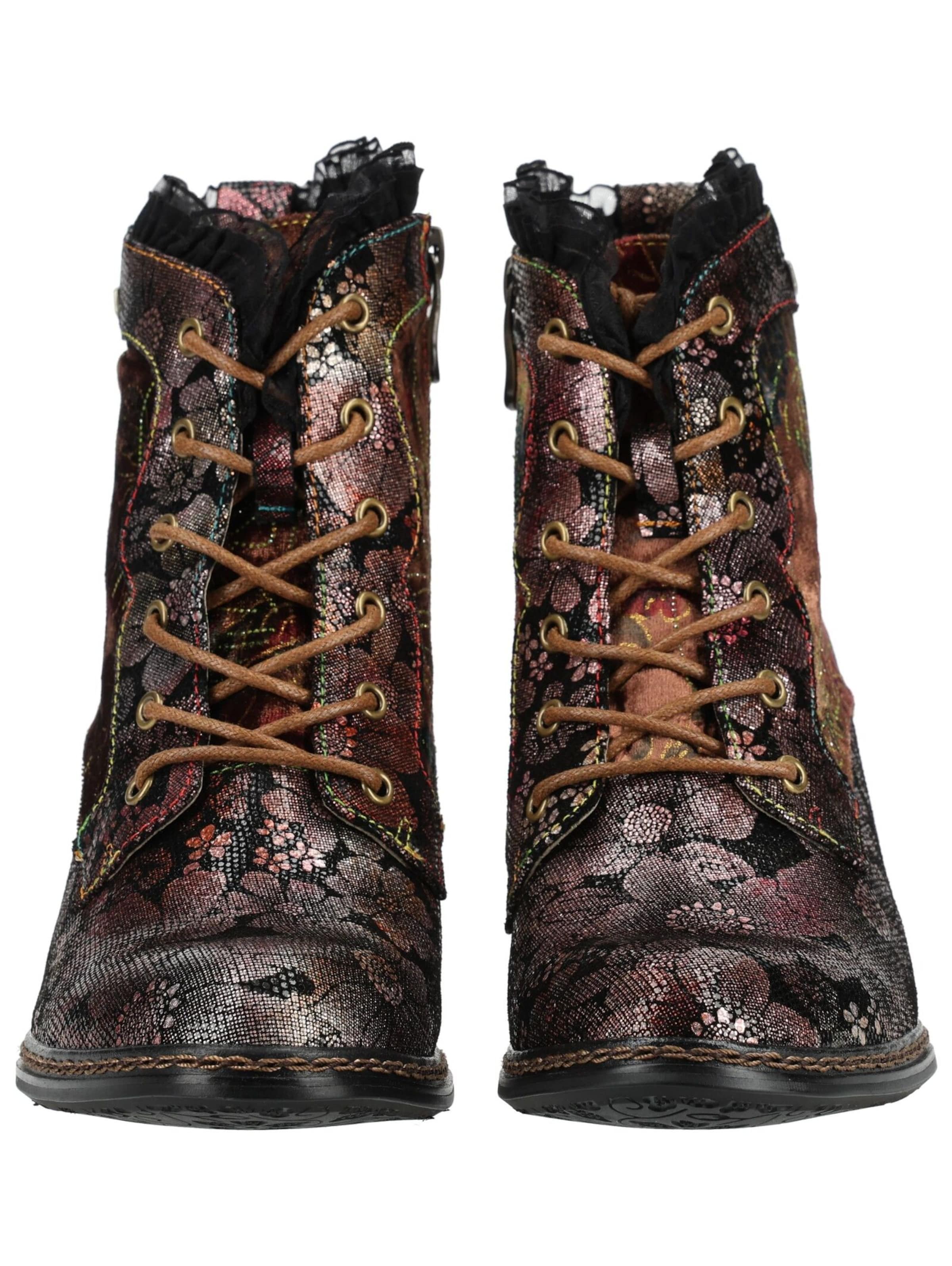 Bottines à lacets Laura Vita en mélange de couleurs