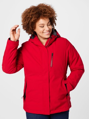 KILLTEC Outdoor Jacket in Red: front