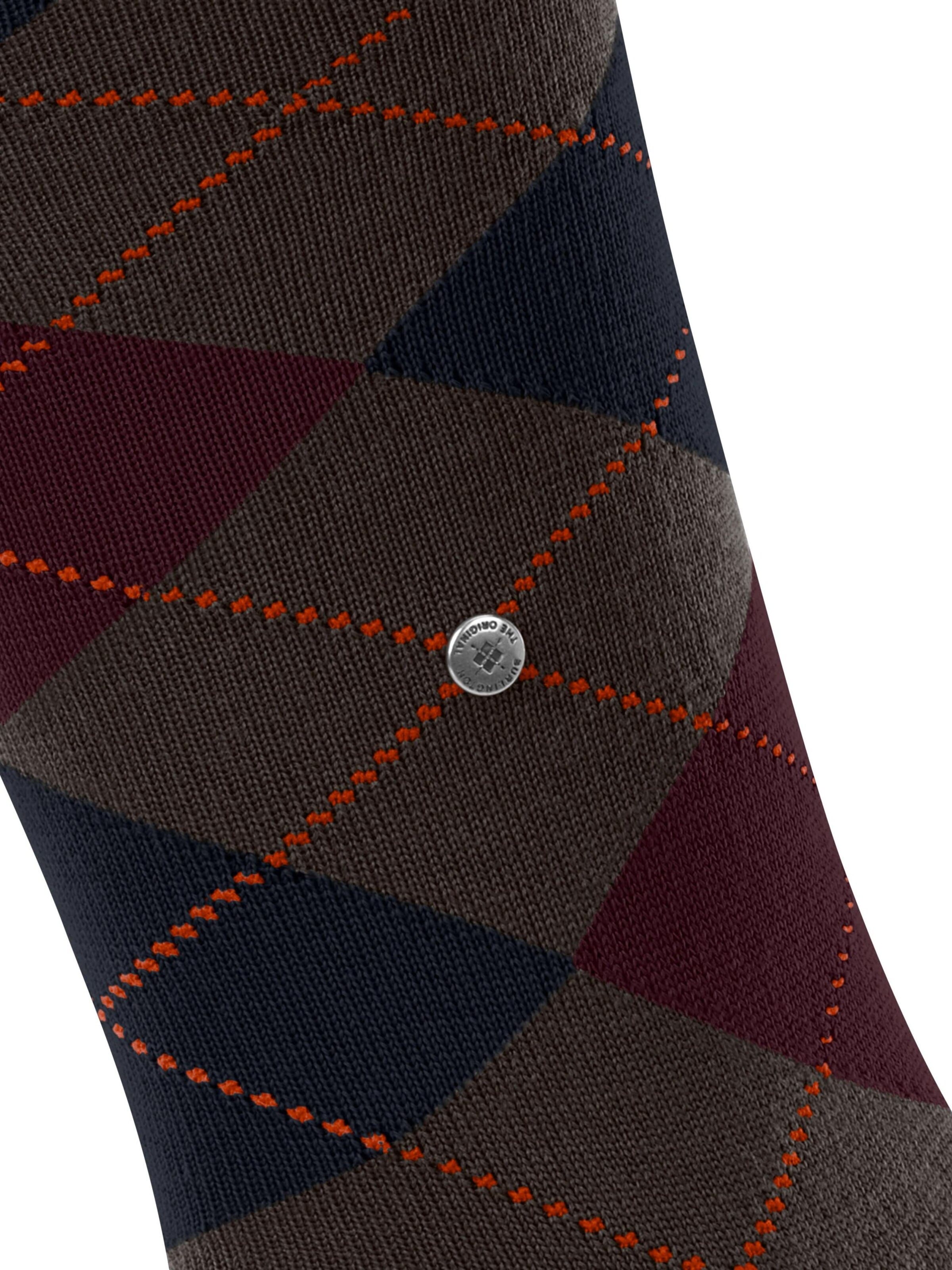 BURLINGTON Knee High Socks 'Edinburgh' in Brown