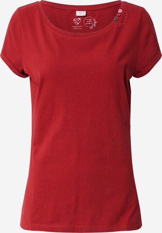 Ragwear T-Shirt 'FLORAH' in Rot: predná strana