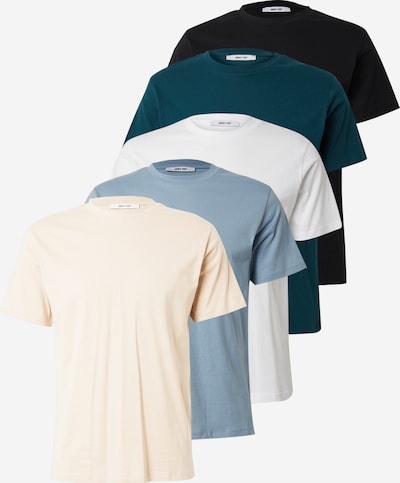 ABOUT YOU Majica 'Peter' u bež / tirkiz / crna, Pregled proizvoda