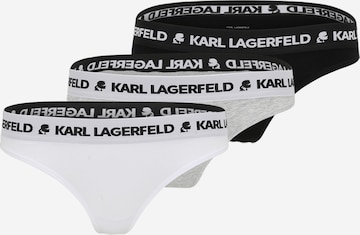 String di Karl Lagerfeld in grigio: frontale