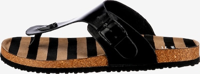 Inselhauptstadt T-Bar Sandals in Light brown / Black, Item view