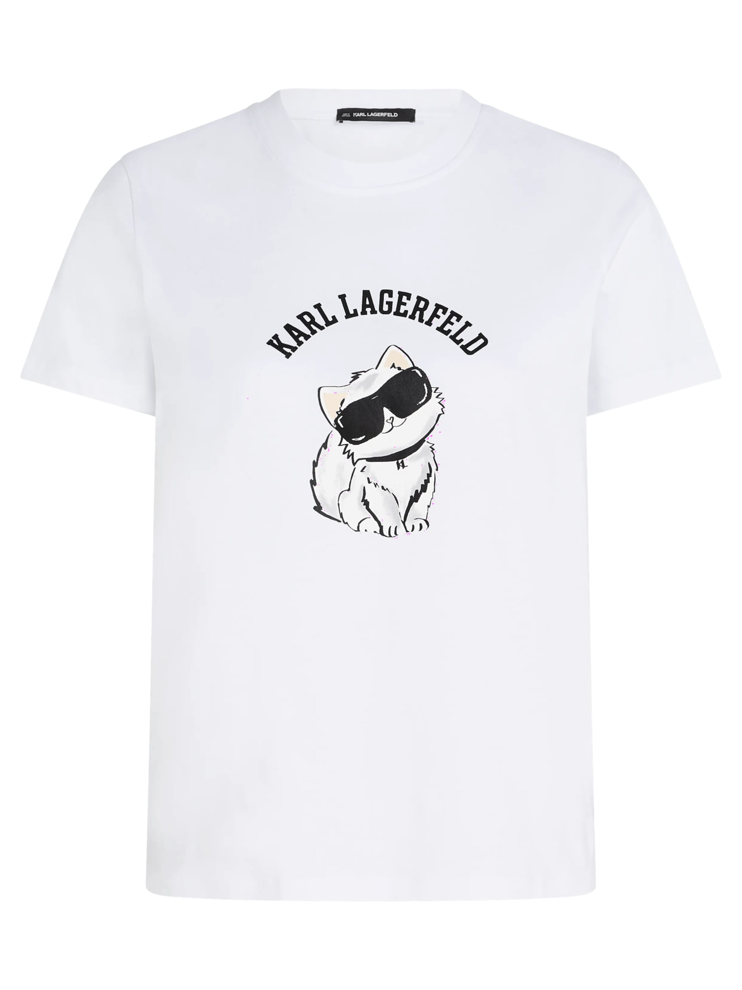 Karl Lagerfeld Tričko 'Ikon Choupette' ve velikosti L - béžová / černá / bílá, Produkt