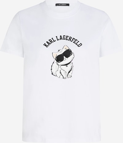 Karl Lagerfeld Paita 'Ikon Choupette' koossa L värissä beige / musta / valkoinen, Tuotenäkymä