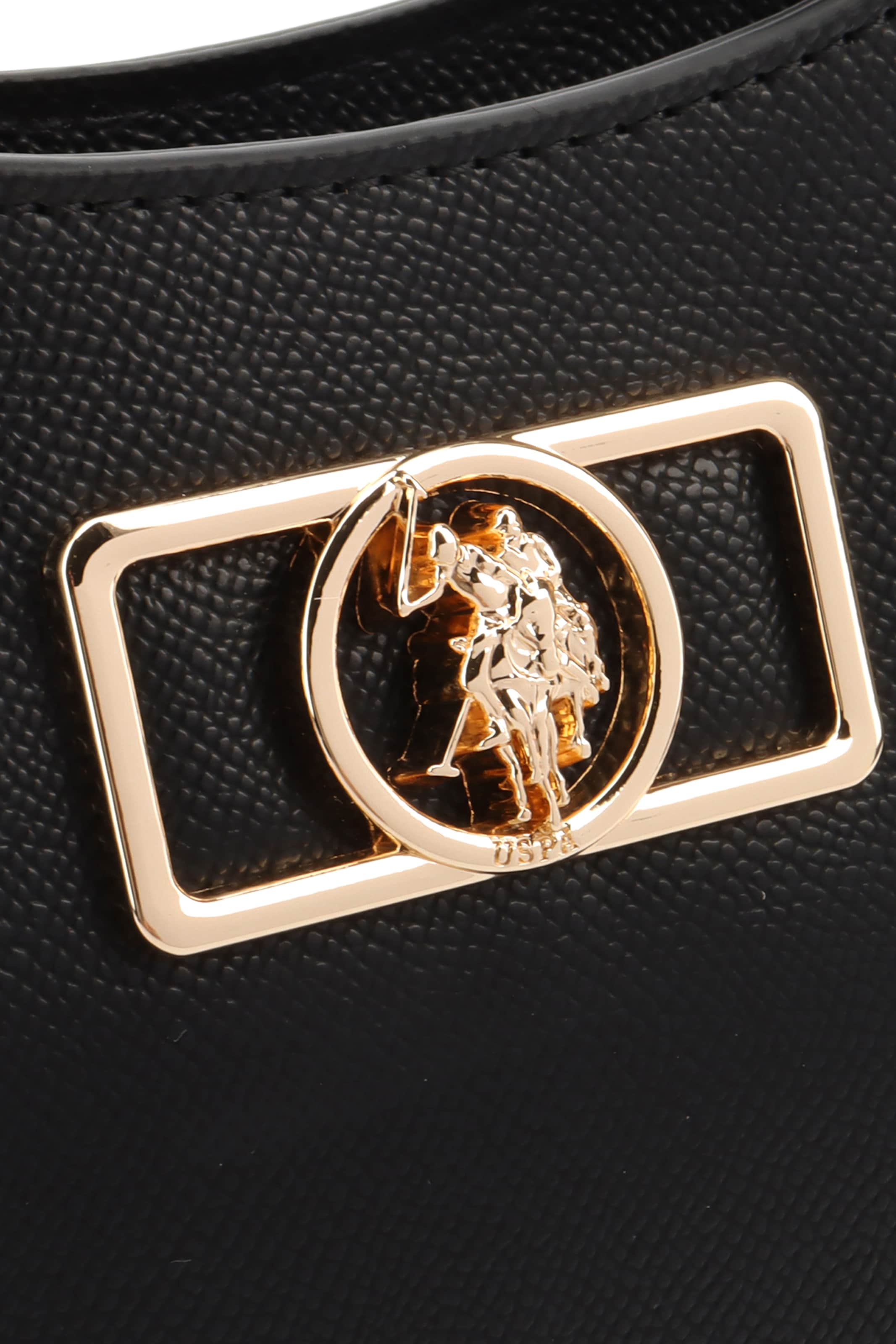 U.S. POLO ASSN. Schultertasche 'Jones Chic' in Schwarz