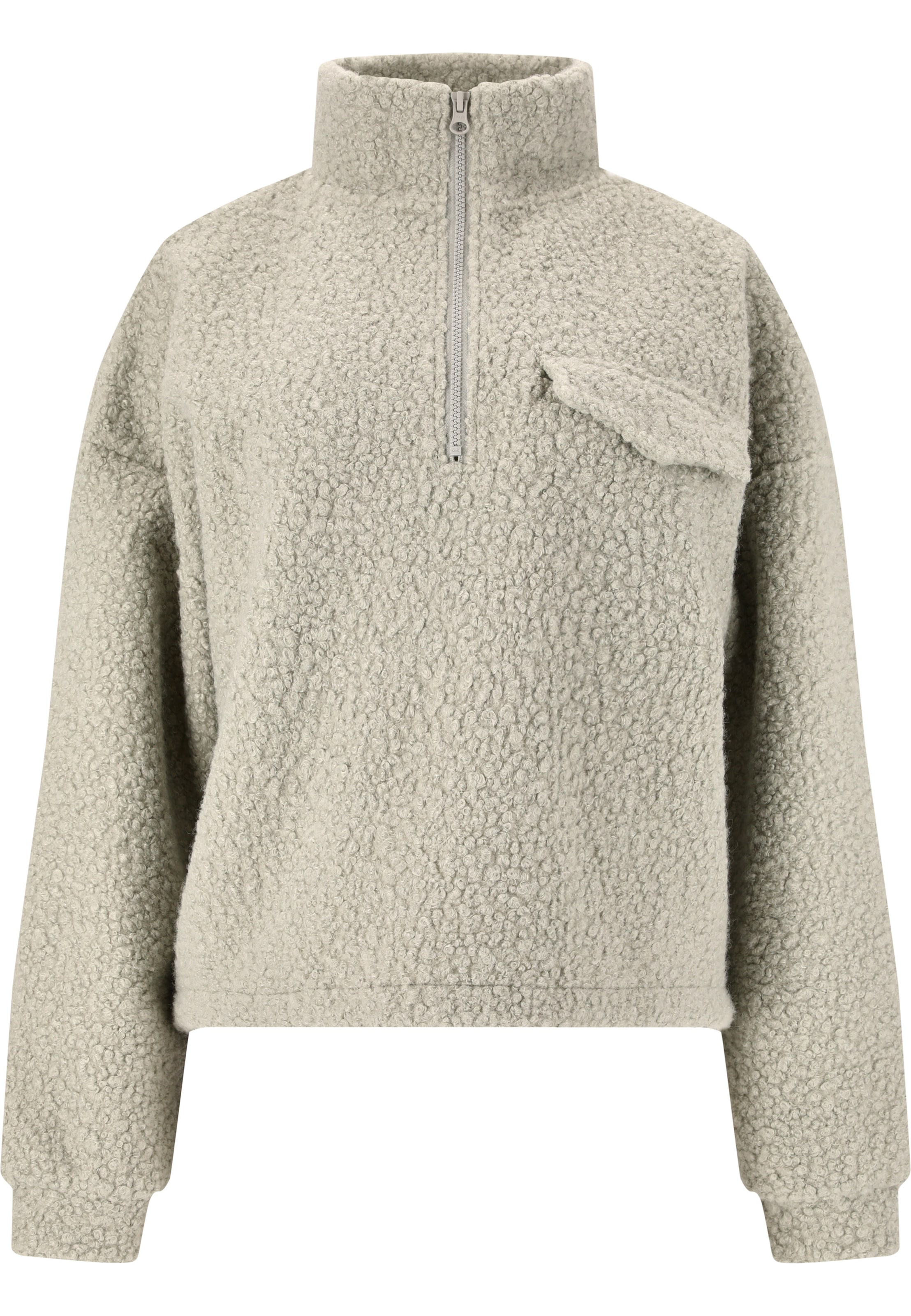 Athlecia Sportpullover 'Florrie' in Grau: Vorderseite