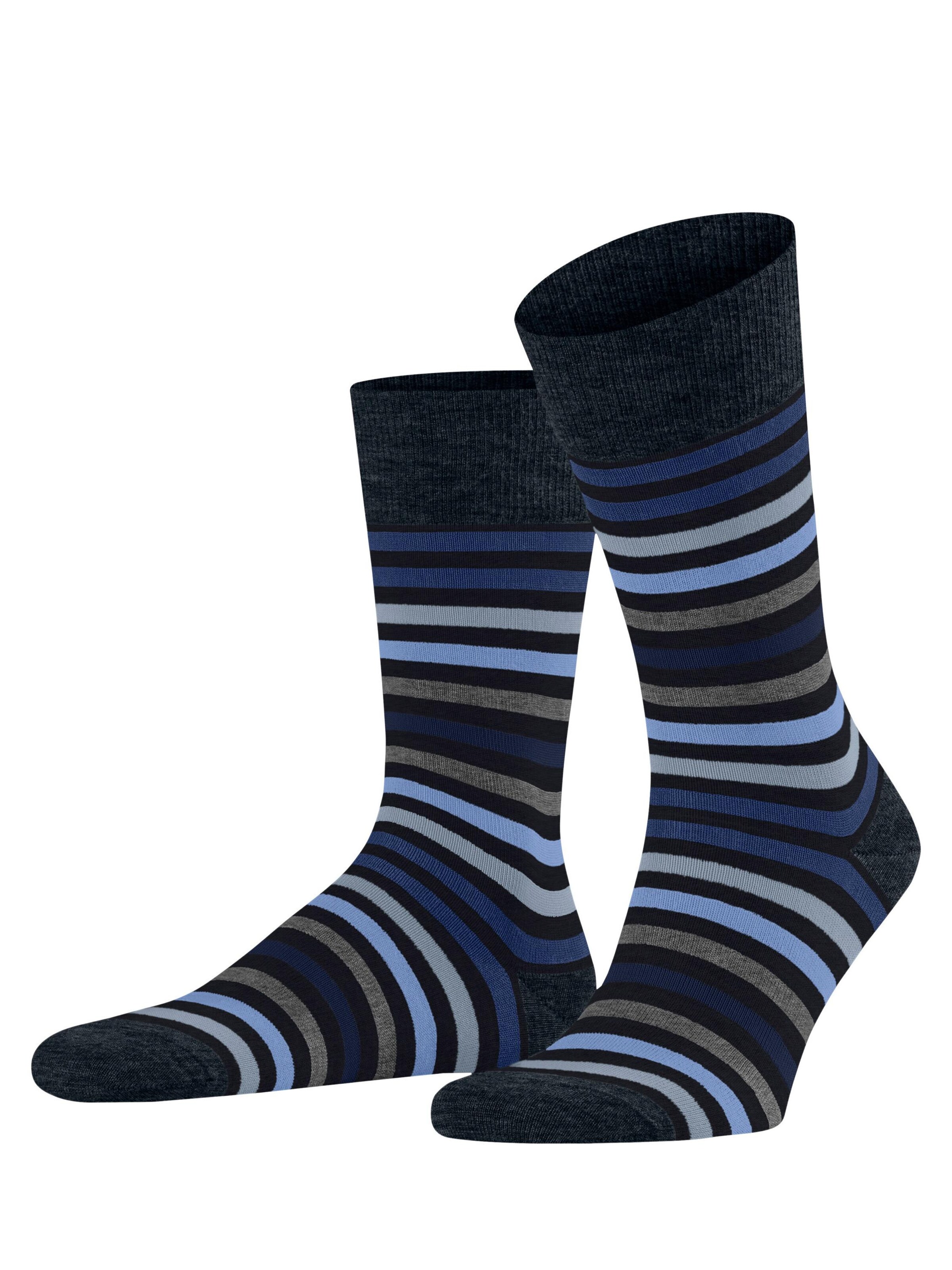 FALKE Socks 'Tinted Stripe' in Blue