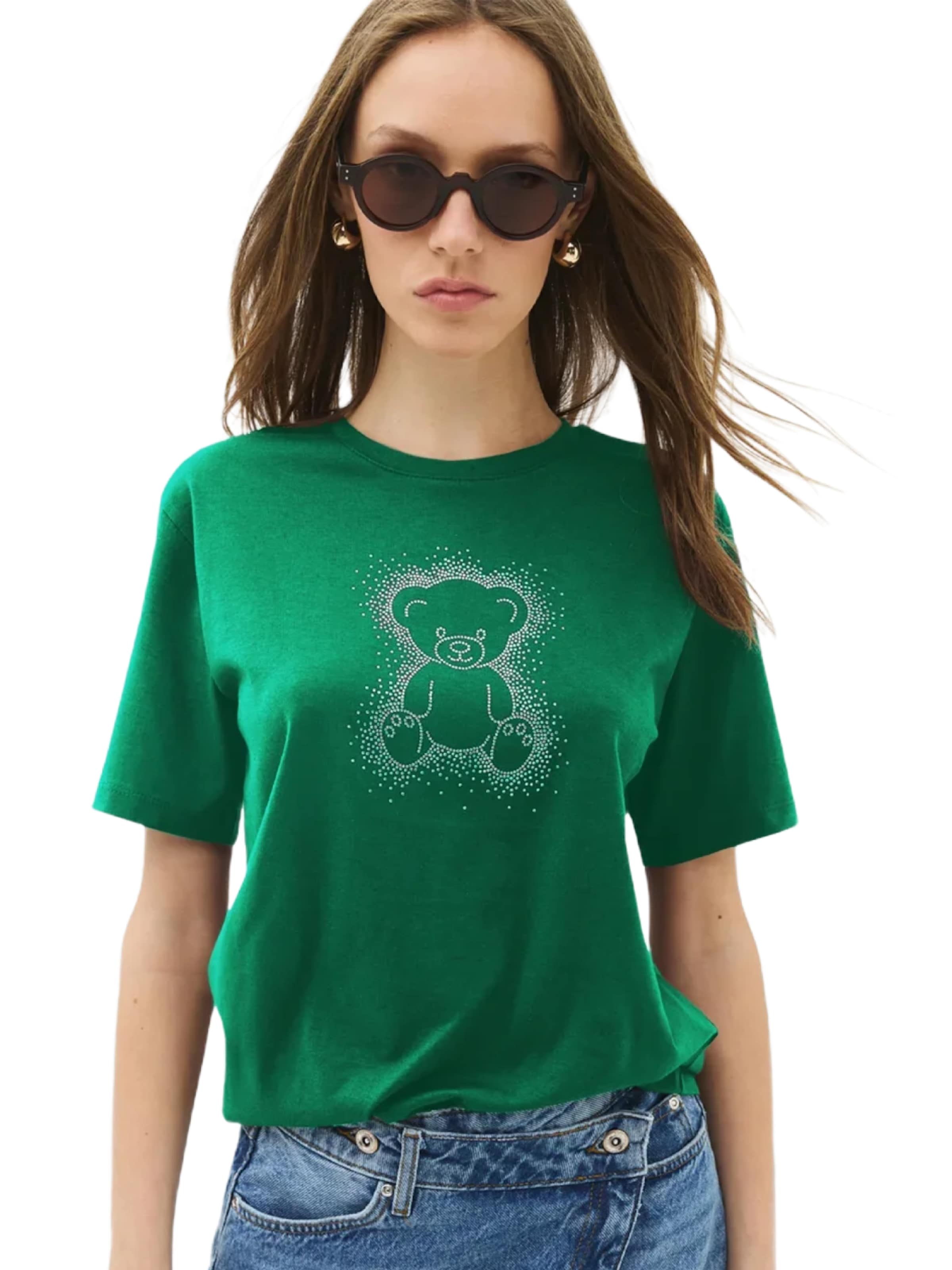 No Matter What Shirt in Green: front