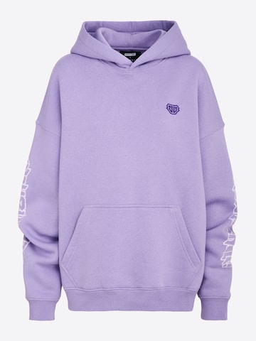 ABOUT YOU x StayKid Sweatshirt 'SENSATIONELL' in Purple: front