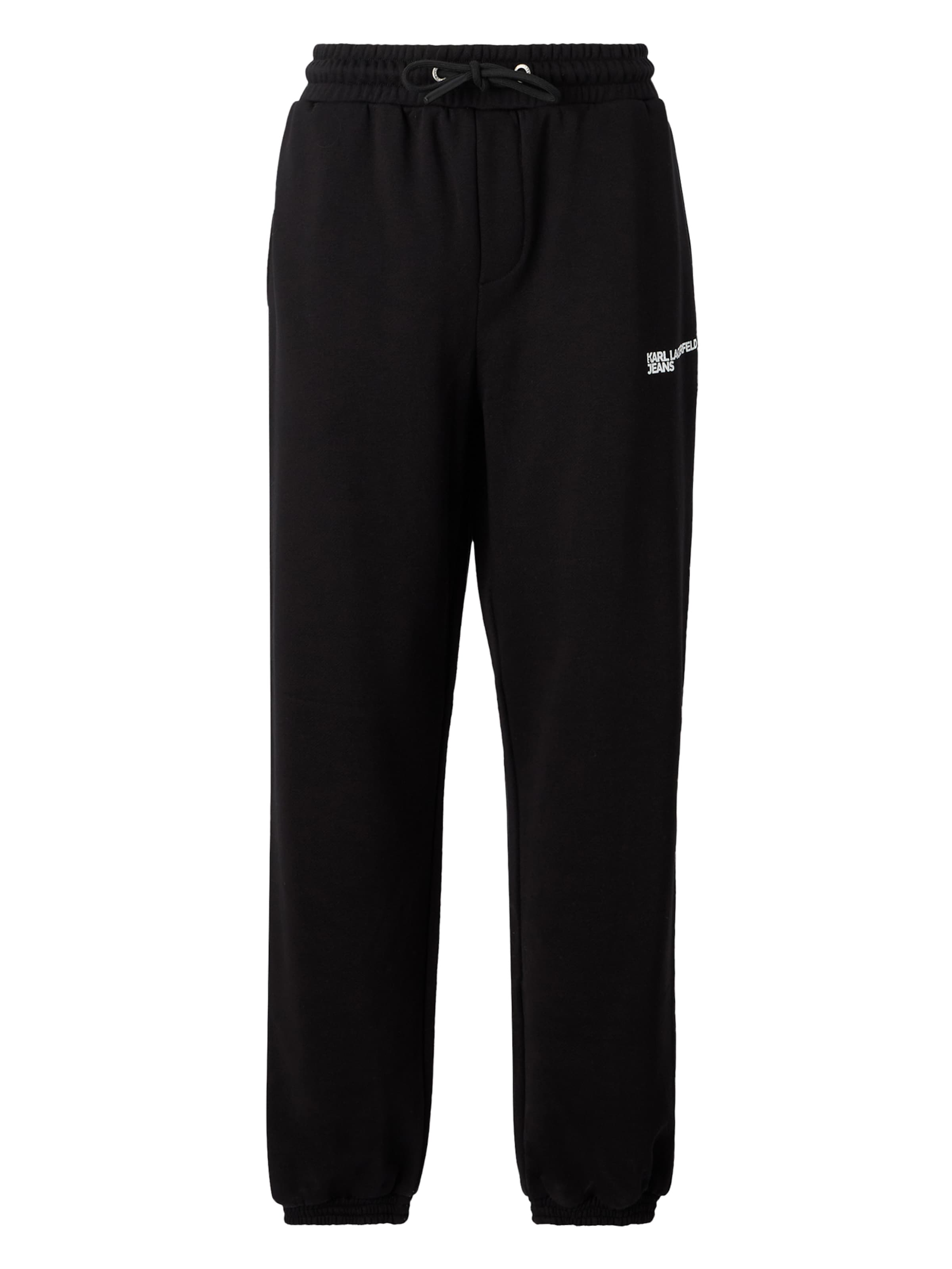 KARL LAGERFELD JEANS Παντελόνι σε μαύρο / λευκό, Άποψη προϊόντος