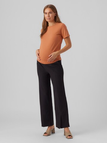 juoda Vero Moda Maternity Laisvas Kelnės 'Meddy'
