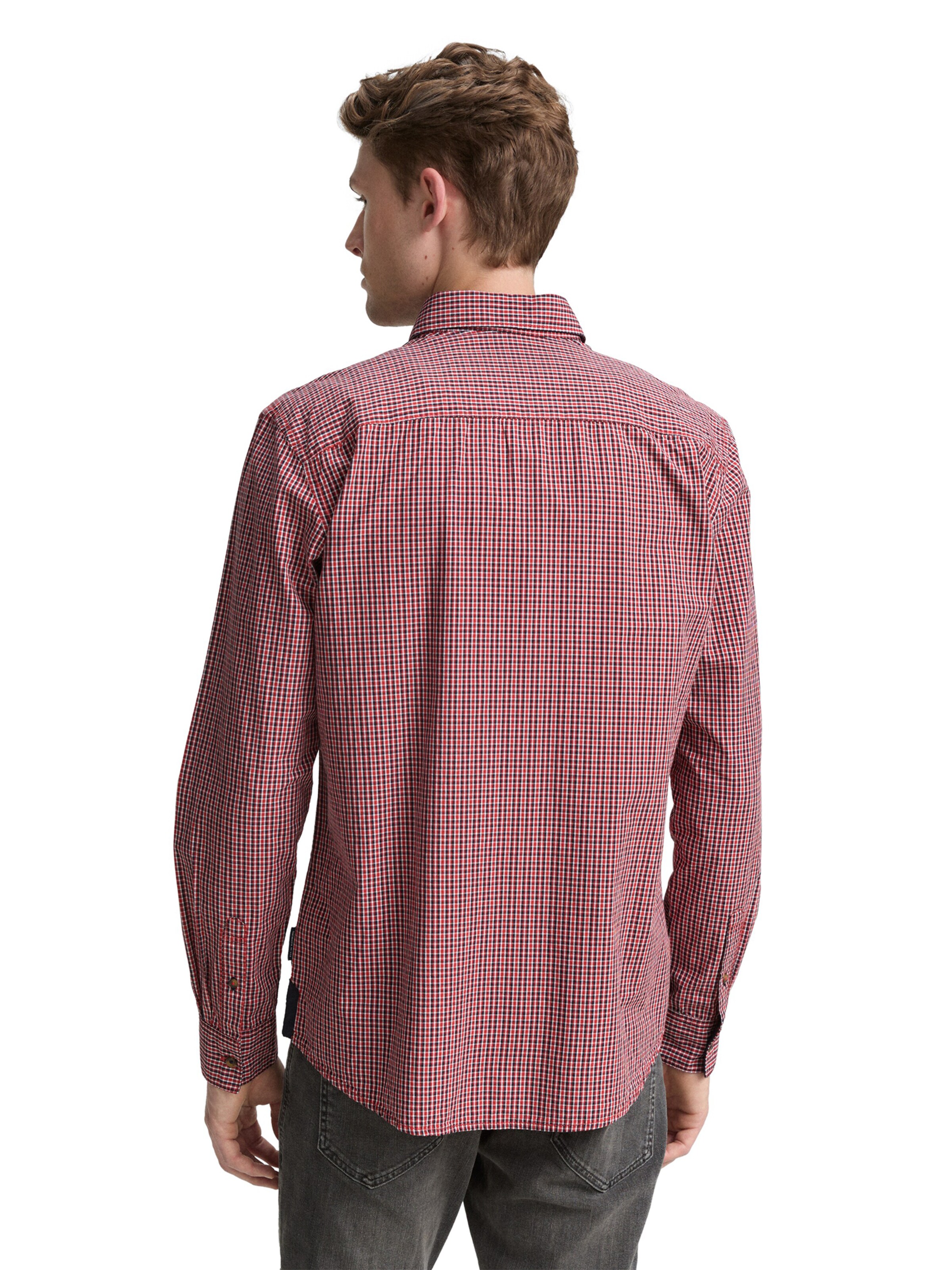 TOM TAILOR - Ajuste regular Camisa en rojo