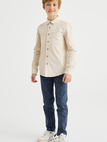 WE Fashion Regular fit Button up shirt in Beige