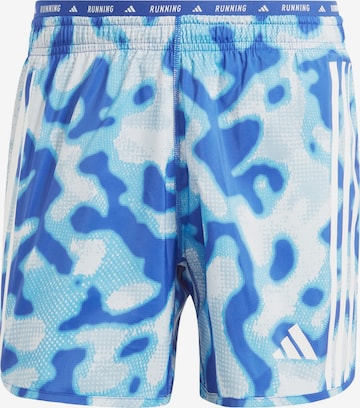 ADIDAS PERFORMANCE Regular Workout Pants 'Own The Run' in Blue: front