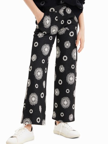 Wide leg Pantaloni 'TESSA' de la Desigual pe negru: față