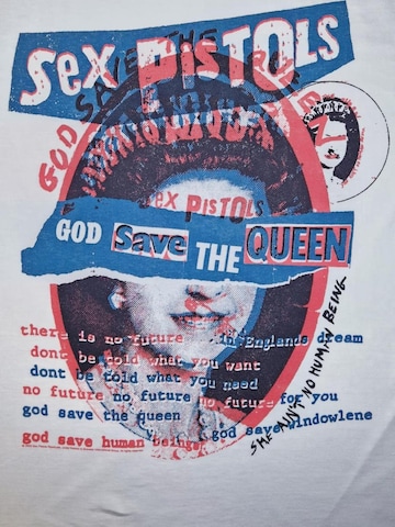 Sex Pistols Koszulka 'Sex Pistols God Save The Queen T-Shirt' w kolorze biały