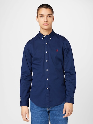 Polo Ralph Lauren Slim Fit Paita värissä sininen: edessä