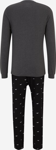 Pyjama long HOLLISTER en gris