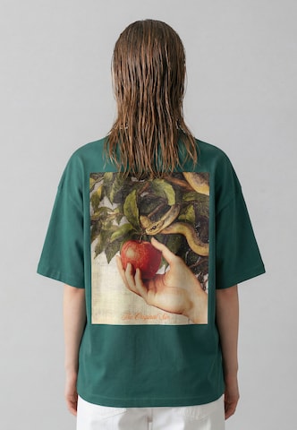 Vertere Berlin Shirt 'The Original Sin' in Green: back