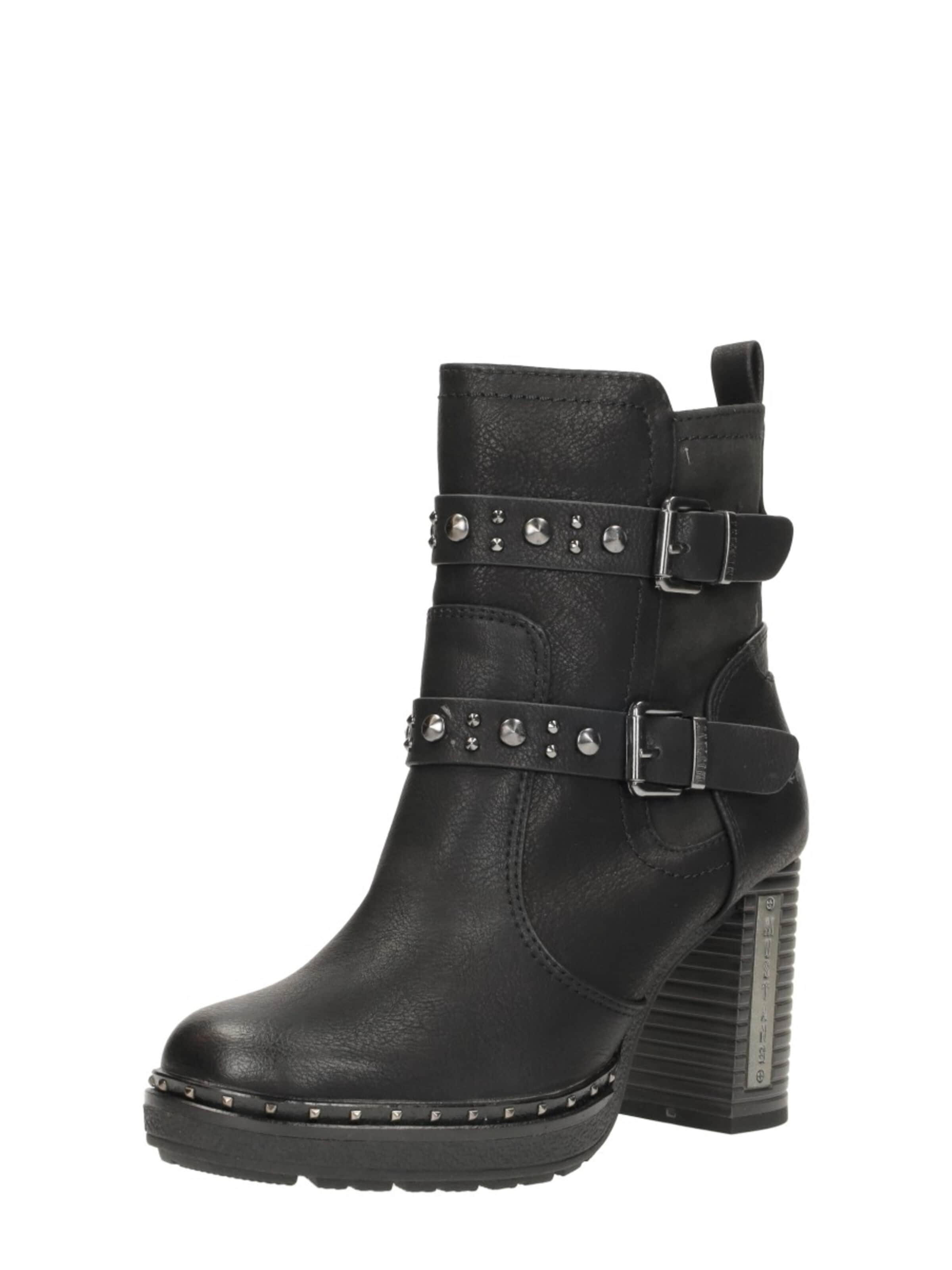 MUSTANG Boots 'Enkellaarsjes Hak' in Black