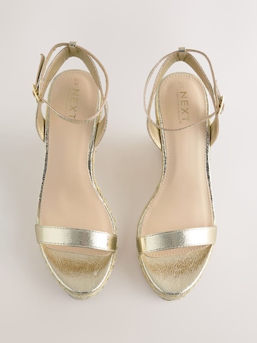 Next Strap Sandals 'Forever Comfort' in Gold