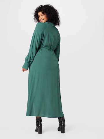 ONLY Carmakoma Košilové šaty – zelená