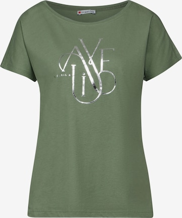 STREET ONE Shirt 'Alive' in Green: front