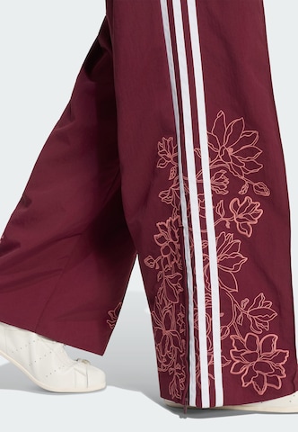 ADIDAS ORIGINALS Wide Leg Hose 'Firebird' in Rot