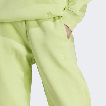 ADIDAS SPORTSWEAR Tapered Workout Pants 'ALL SZN Fleece' in Green