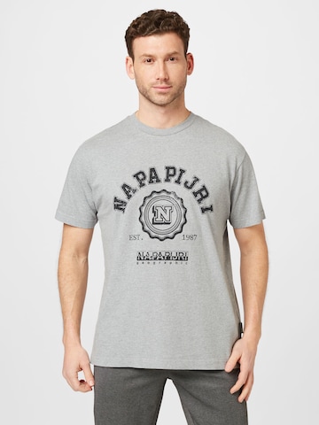 NAPAPIJRI Shirt 'QUITO' in Grey: front