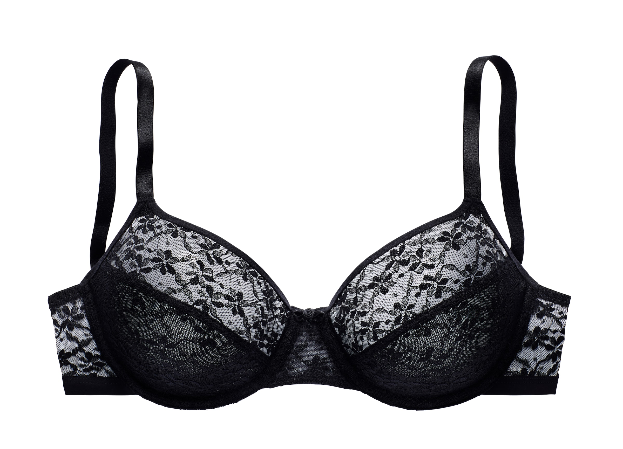 VIVANCE T-Shirt BH in Schwarz: Vorderseite