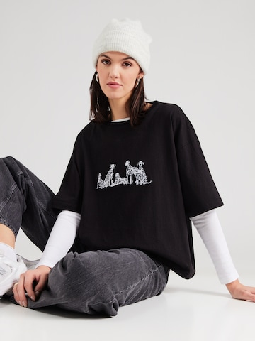 Kaotiko Shirt 'DALMATAS' in Black: front