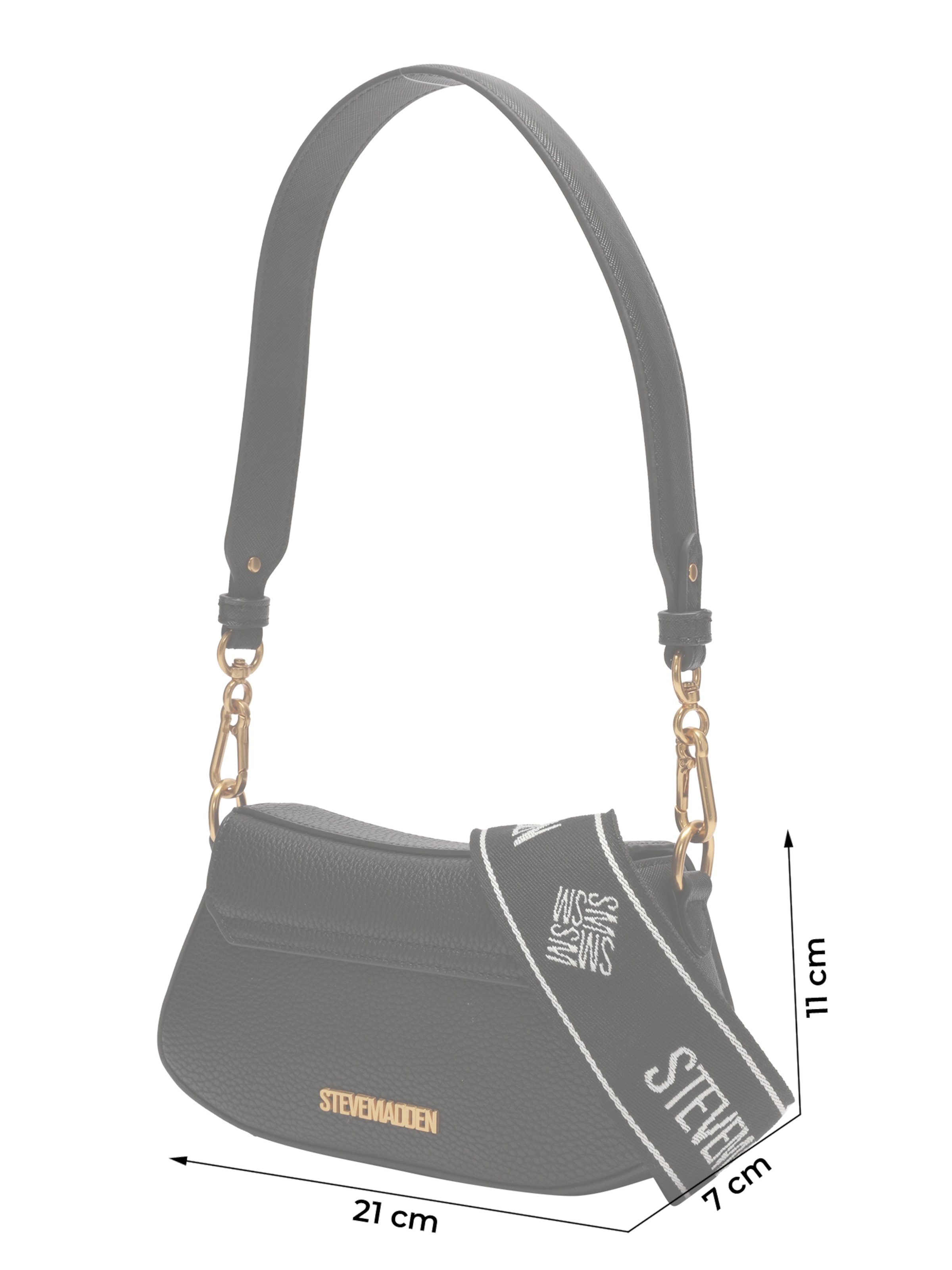 STEVE MADDEN Чанта за през рамо 'Btaiga' в черно