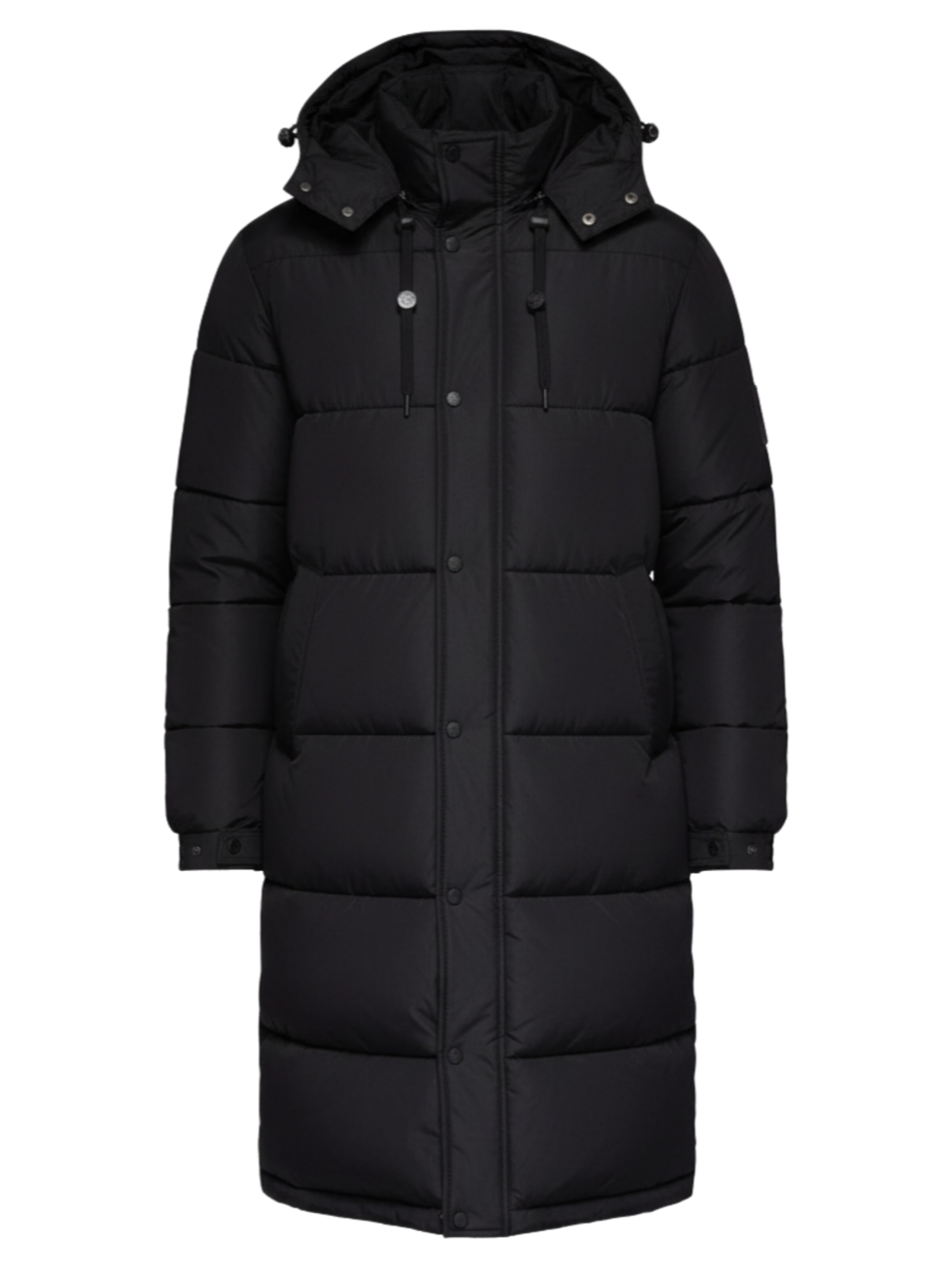 Cappotto invernale di Ombre in nero: frontale