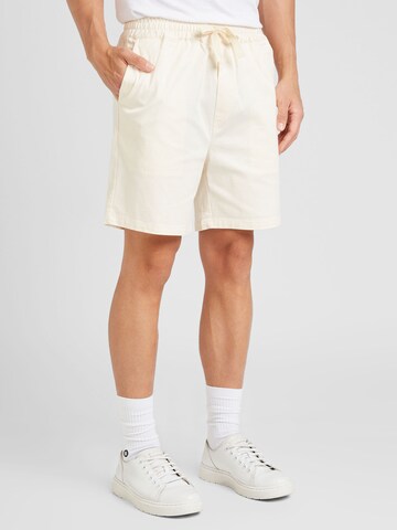 Les Deux Regular Trousers 'Otto' in Beige: front