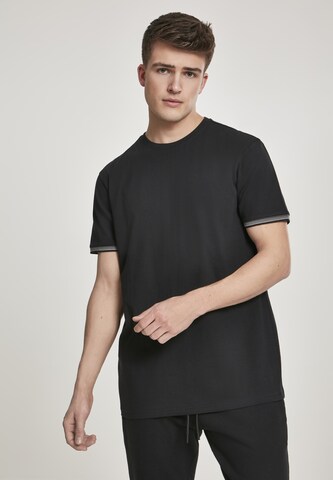 Urban Classics Shirt in Zwart: voorkant