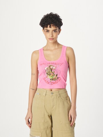 Ed Hardy Top in Pink: front