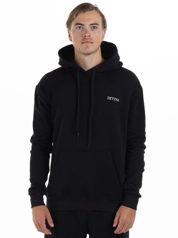 Divina Sweatshirt 'Comfy' in Schwarz: Vorderseite