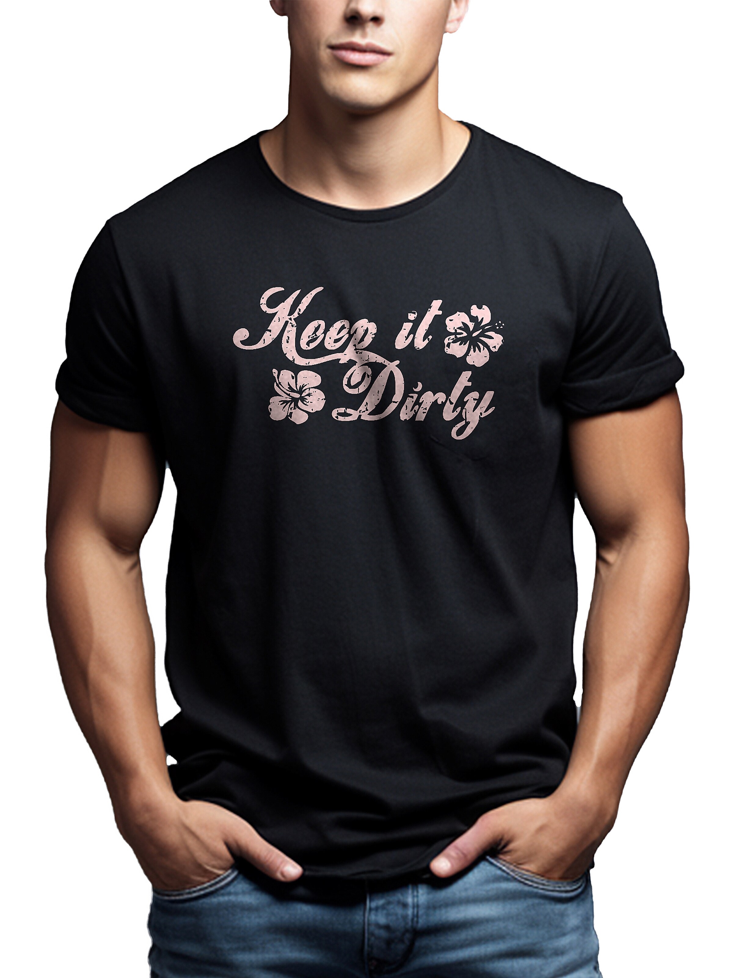 MAKAYA Shirt 'Keep it Dirty' in Black