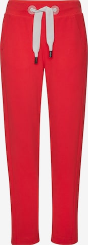 Pantalon Elbsand en rouge : devant